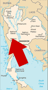 Where Is Kanchanaburi on a map