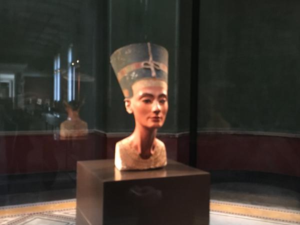 At the Egyptian exhibition