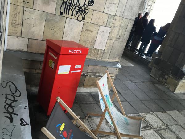 Postbox in Palace of Culture and Science