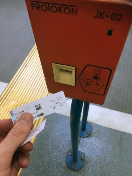 Validating Underground Tickets